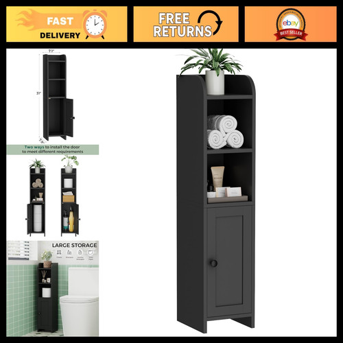 Narrow small bathroom storage - bathroom,